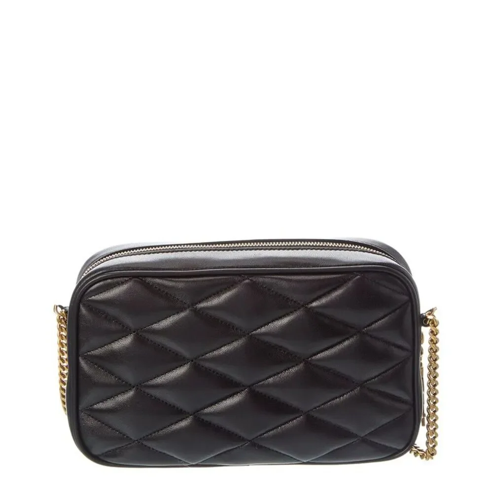 Saint Laurent Quilted Leather Camera Bag, Black - Picture 2 of 5